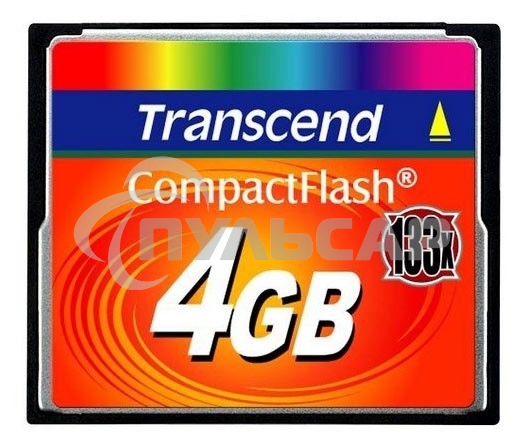 Флеш карта CF 4Gb 133x Type I Transcend (TS4GCF133)