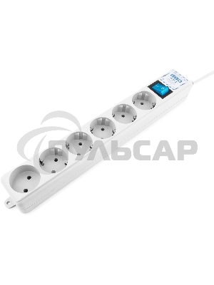 Фильтр-удлинитель PowerCube PRO (SPL(5+1)-16B-P-3M) 3.0 м, LC контур - подавление В/Ч помех, 16А/3,5кВт