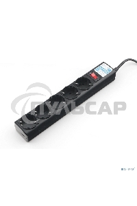 Сетевой фильтр Power Cube SPG5-В1 PC 0,5м, 5р, черный 10А, UPS(C14), SPG5-В1