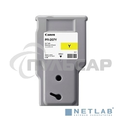 Картридж струйный Canon PFI-207 Y желтый для для iPF680/685/780/785 300ml (8792B001)