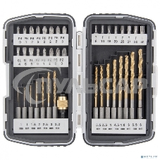 Набор бит Matrix и сверл магнитный адаптер crv в пласт. боксе 40шт.