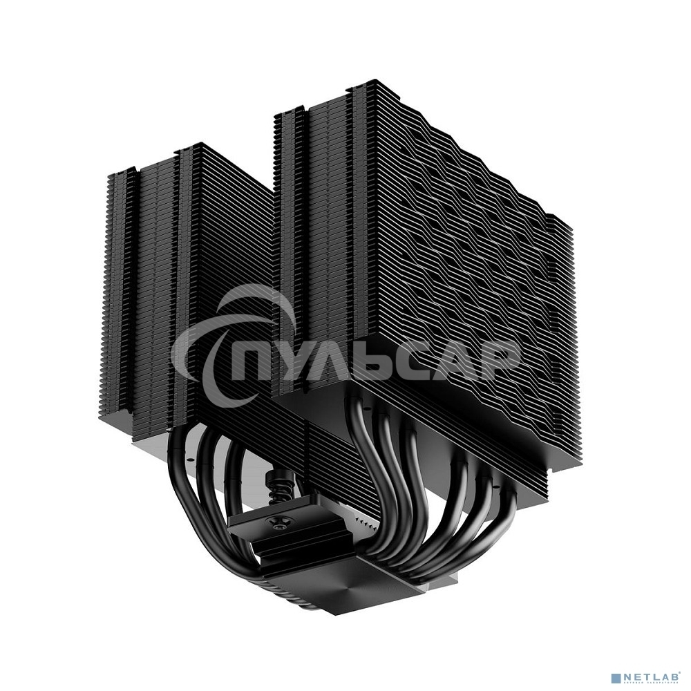 Кулер для процессора PCCooler RZ620 BK (260W, 4-pin PWM, 157.5mm, Al/Cu, 6x6mm, 1x120мм, 86.73CFM, 32dBA, 2200RPM, S: 1851/1700/1200/115X, AM5/AM4, черный)