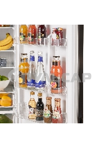 Холодильник Maunfeld MFF200NFSB10 Inverter черный двухкамерный 271/106 л морозилка снизу, NoFrost