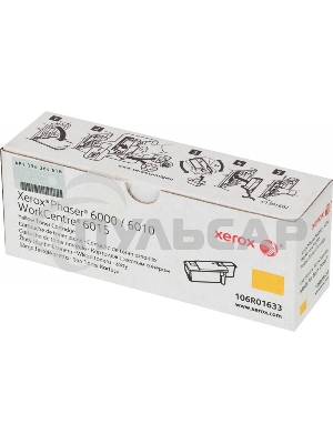 Картридж лазерный Xerox 106R01633 желтый для Xerox Ph 6000/6010N/WC 6015 (1000 стр.)(Channels)