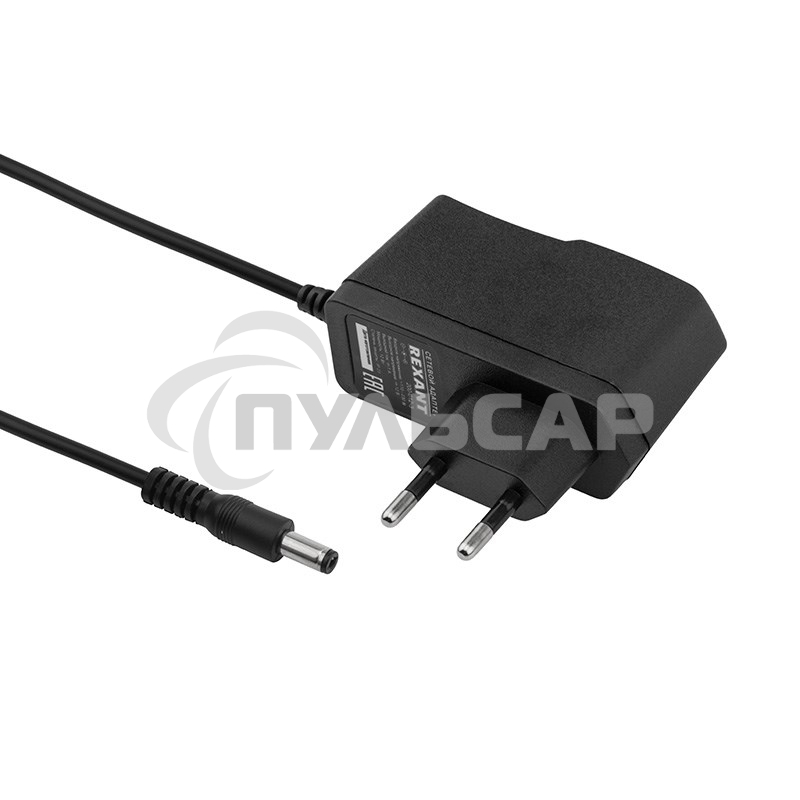 Источник питания 110-220 V AC/12 V DC 1 А 12 W с DC разъемом подключения 5.5х2.1, без влагозащиты (IP23)