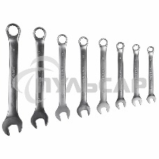 Набор ключей комбинированных Rexant (8-19 мм), 8 шт., CrV, зеркальное хромирование