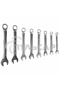 Набор ключей комбинированных Rexant (8-19 мм), 8 шт., CrV, зеркальное хромирование
