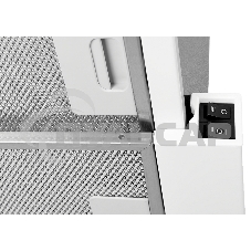 Встраиваемая вытяжка Kuppersberg SLIMLUX IV 60 GW, ширина 60 см, отвод/рециркуляция, 550 м3/час, механическое управление, 3 скорости, светодиодное освещение 2х4 Вт, металлические жироулавливающие фильтры, угольный фильтр(опция), белый/панель стекло(ПОЛЬША