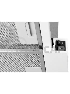 Встраиваемая вытяжка Kuppersberg SLIMLUX IV 60 GW, ширина 60 см, отвод/рециркуляция, 550 м3/час, механическое управление, 3 скорости, светодиодное освещение 2х4 Вт, металлические жироулавливающие фильтры, угольный фильтр(опция), белый/панель стекло(ПОЛЬША