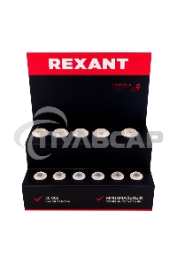 Демо-тестер акриловый для ФИЛАМЕНТА (AC 220V с шнуром питания 1.2 метра, с выключателем на корпусе, цоколи E14 x 6 шт.)