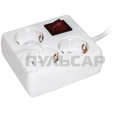 Удлинитель 3х3м с заземл. 16А IP20 У-С03К с выкл. 2P+PE ИЭК WYP30-16-03-03-ZK-N