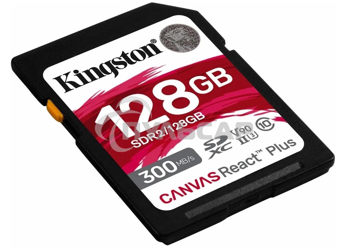 Флеш карта Kingston 128Gb Canvas React Plus SDXC UHS-II 300R/260W U3 V90