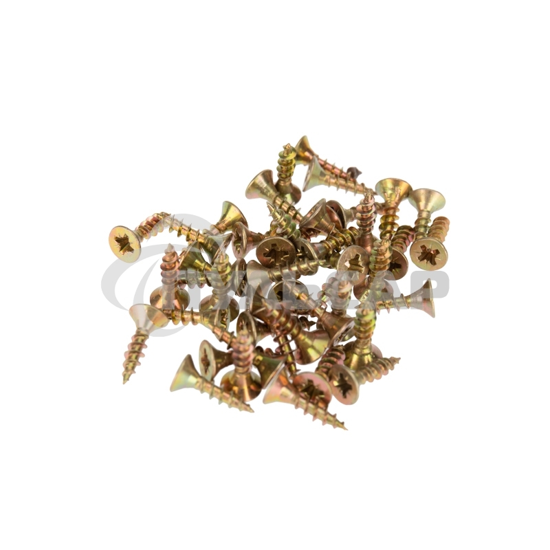 Саморез универсальный KRANZ 4х16, желтый цинк, пакет (1000 шт/уп)