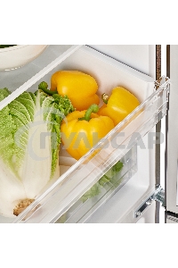 Холодильник Maunfeld MFF200NFSB10 Inverter черный двухкамерный 271/106 л морозилка снизу, NoFrost