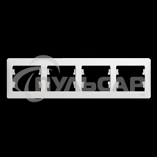 РАМКА Schneider-electric GSL000104 GLOSSA 4-постовая, горизонтальная, БЕЛЫЙ