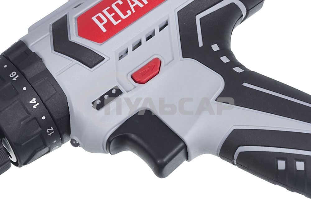 Дрель-шуруповерт Ресанта ДА-18-2ЛК-У 75/14/6, Аккумуляторная, 18В, 2 АКБ, Ударная, Кейс