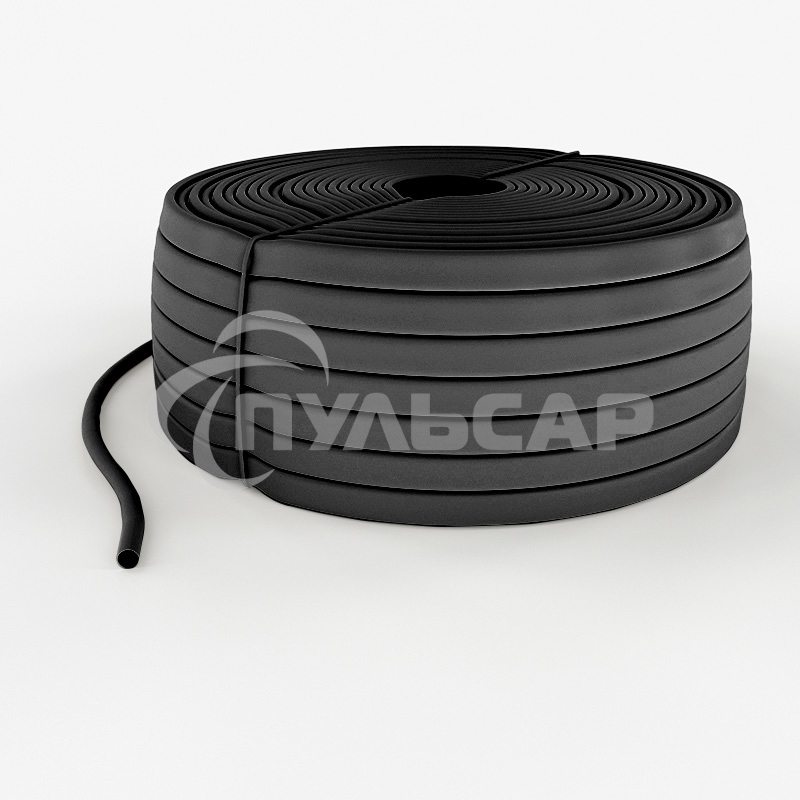 Трубка кембрик ТВ-40 ПВХ черный, Ø 12 мм Rexant