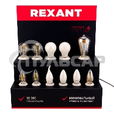 Демо-тестер акриловый для ФИЛАМЕНТА (AC 220V с шнуром питания 1.2 метра, с выключателем на корпусе, цоколи E14 x 6 шт.)