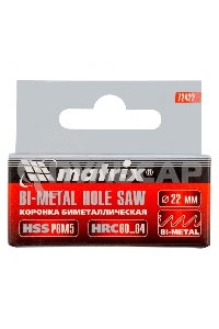 Коронка Matrix BIMETAL, 22 мм