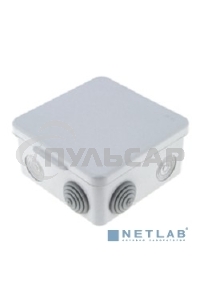 Коробка распаячная КМР-030-014 наружная с крышкой 100х100х55 АБС 8 мембранных вводов IP54 EKF plc-kmr-030-014