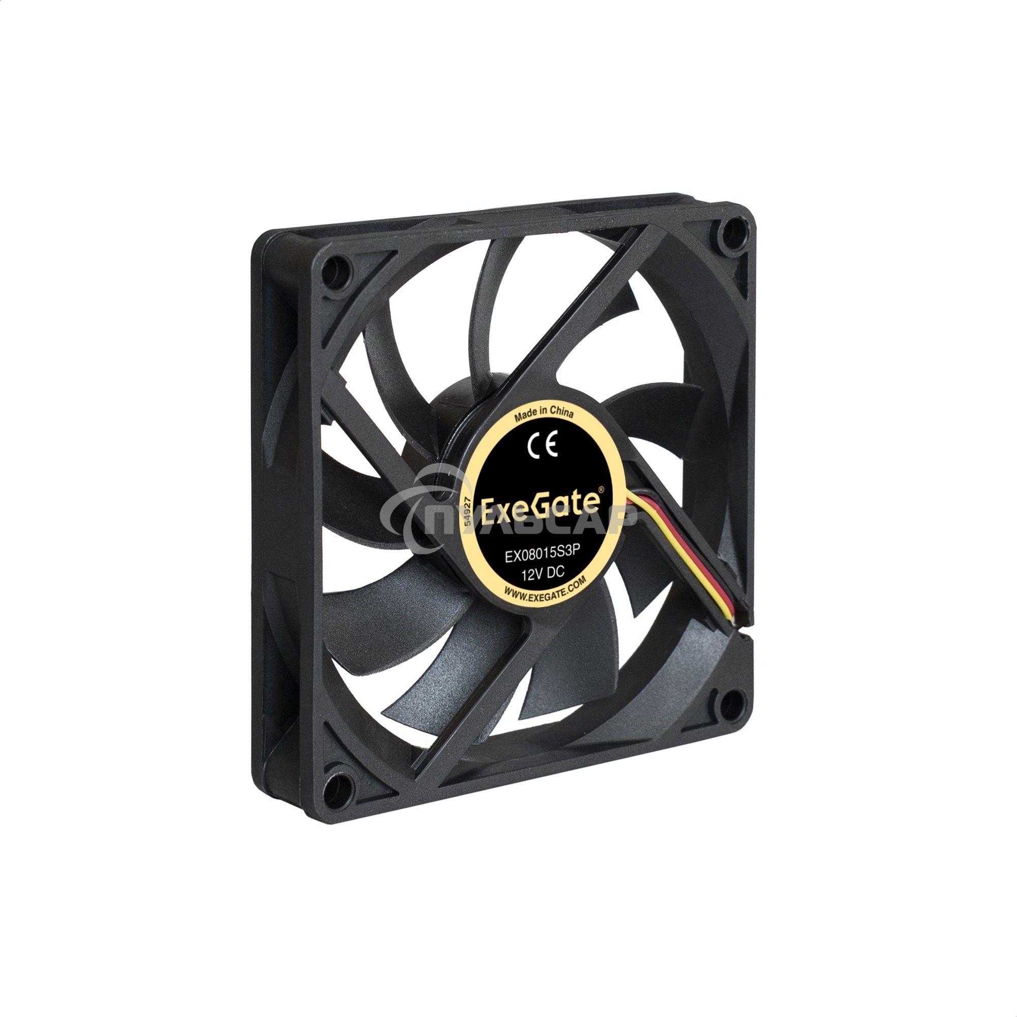 Вентилятор для корпуса ExeGate EX06015S3P черный, 60 мм, 3500 об/мин, 24 дБ, 3 pin