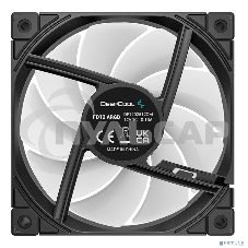 Вентилятор для корпуса DEEPCOOL FD12 черный, 120 мм, 2050 об/мин, 26.9 дБ, 4 pin