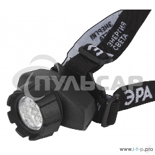 Фонарь ЭРА GB-604 налобный 18xLED 3xААА 4 реж. черный бл