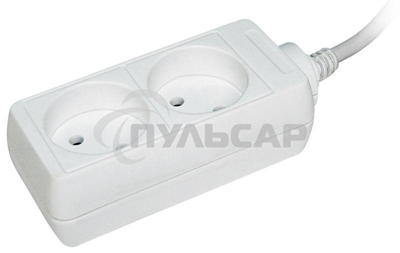 Удлинитель 2х3м без заземл. 10А IP20 У2 2P 2х0.75 ИЭК WYP10-06-02-03-N