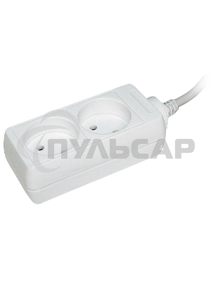 Удлинитель 2х3м без заземл. 10А IP20 У2 2P 2х0.75 ИЭК WYP10-06-02-03-N