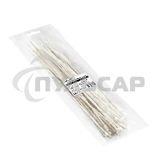 Стяжка (хомут) нейлоновая ExeGate EX293127RUS CV66-450x4.8W (нейлон 6.6, 450x4.8мм, неоткрывающаяся, halogen free, -40°C - +85°C, белая, 100 шт)