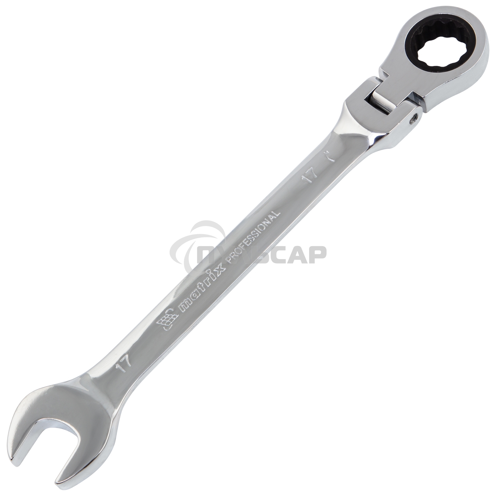 Набор ключей Matrix комбинированных, трещоточных шарнирных 8шт