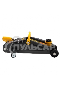 Домкрат гидравлический подкатной с фиксатором Denzel 2 т, 130-330 мм, в кейсе 51154