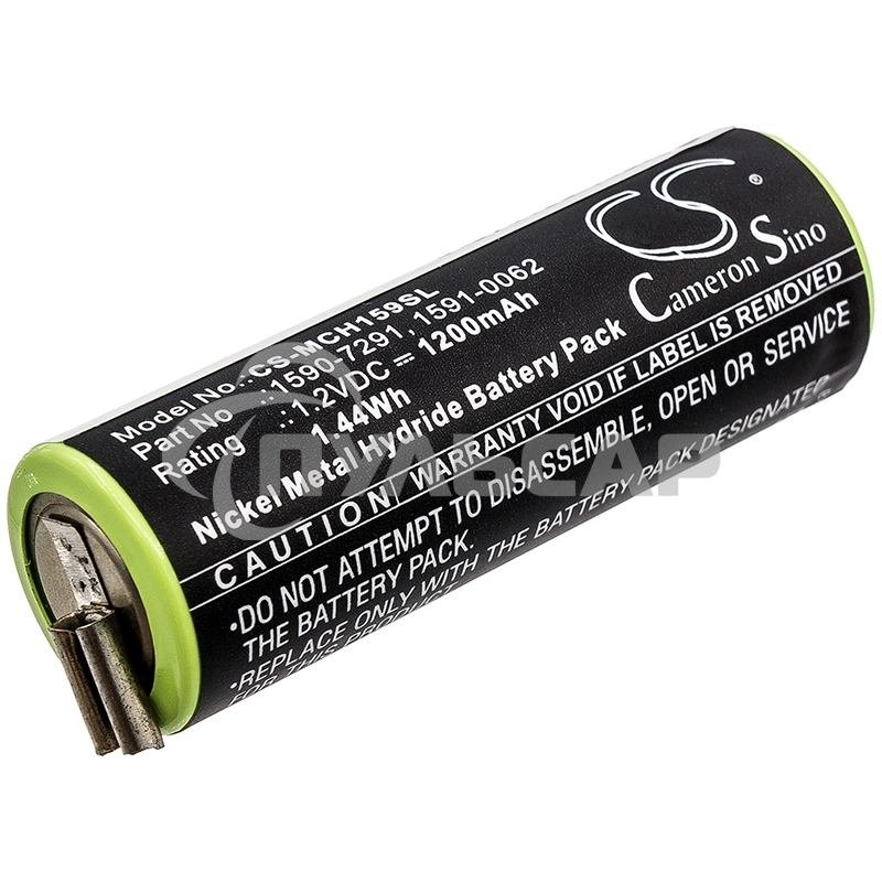 Аккумулятор CameronSino CS-MCH159SL для Moser ChroMini 1591 1200mAh, 1.2V, Ni-MH
