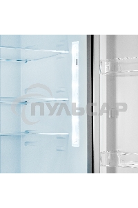 Холодильник Maunfeld MFF200NFSB10 Inverter черный двухкамерный 271/106 л морозилка снизу, NoFrost