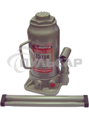 Домкрат Matrix бутылочный 15т h подъема 230–460мм