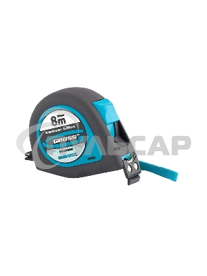 Рулетка GROSS 31104''ergonomisch'' 8м x 25мм магнитный обрезиненный зацеп