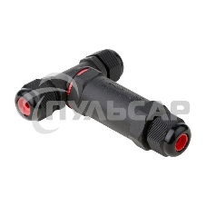Коннектор кабельный Т-образный (клеммник 3PIN) IP68 FreeTools EKF plc-uac-cb3T