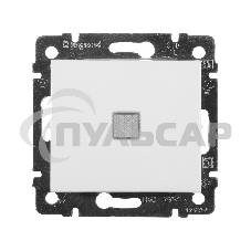 Механизм выключателя 1-кл. СП Valena 10А IP31 с зел. инд. бел. Leg 774410