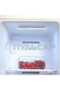 Холодильник Hyundai CS5073FV шампань стекло трехкамерный инвертер Side by Side 292/167л морозилка сбоку