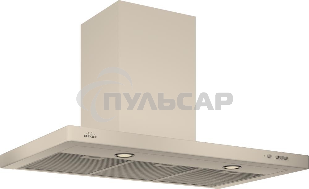 Вытяжка каминная Elikor Квадра 90П-650-К3Д топленое молоко, 90 см, 650 куб. м/ч, 56 дБ