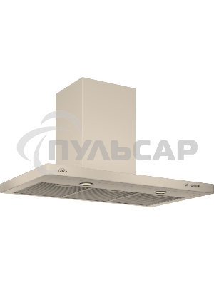 Вытяжка каминная Elikor Квадра 90П-650-К3Д топленое молоко, 90 см, 650 куб. м/ч, 56 дБ