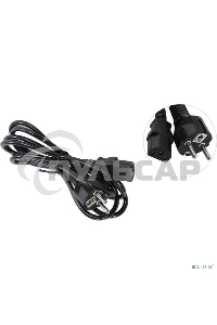 Кабель питания ExeGate Power PC-1,8P (Евровилка Schuko->С13) VDE-250V-3*0.5-CU, 6A, черный, 1.8м