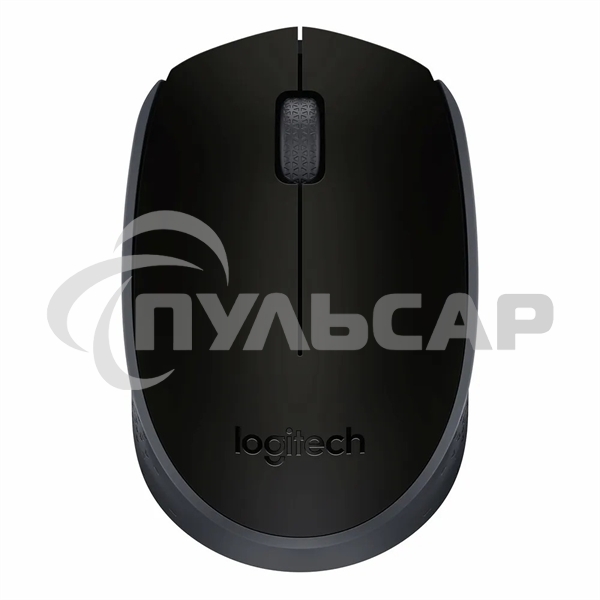 Мышь беспроводная Logitech M171 черный/серый, 1000 dpi, радиоканал, USB, кнопки - 3