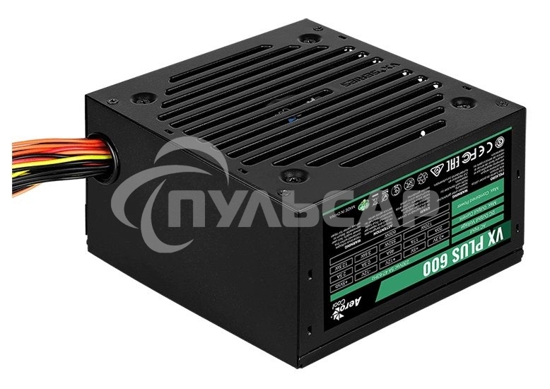 Блок питания Aerocool / Formula VX-600 PLUS, 600Вт 120мм, черный