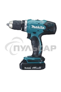 Дрель-шуруповерт Makita DDF453SYE Дрель ак 18В,2х1.5А·ч Li-ion,БЗП-13мм,0-400\1300об\м,42\27Нм,1.8кг,чем