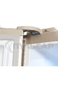 Холодильник Hyundai CS5073FV шампань стекло трехкамерный инвертер Side by Side 292/167л морозилка сбоку