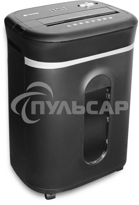 Шредер ГЕЛЕОС УМ28-4, DIN P-4 (4 ур-нь секр.), фрагмент 3,9х30мм, 19-21 лист (70г/м2), CD/пл.карты/скрепки/скобы, 28 литров