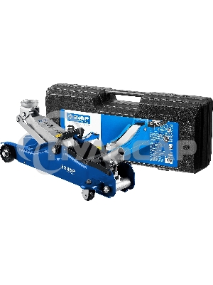 Домкрат ЗУБР 43056-2-Kгидравлический подкатной t35 2т 85-330мм в кейсе профессионал