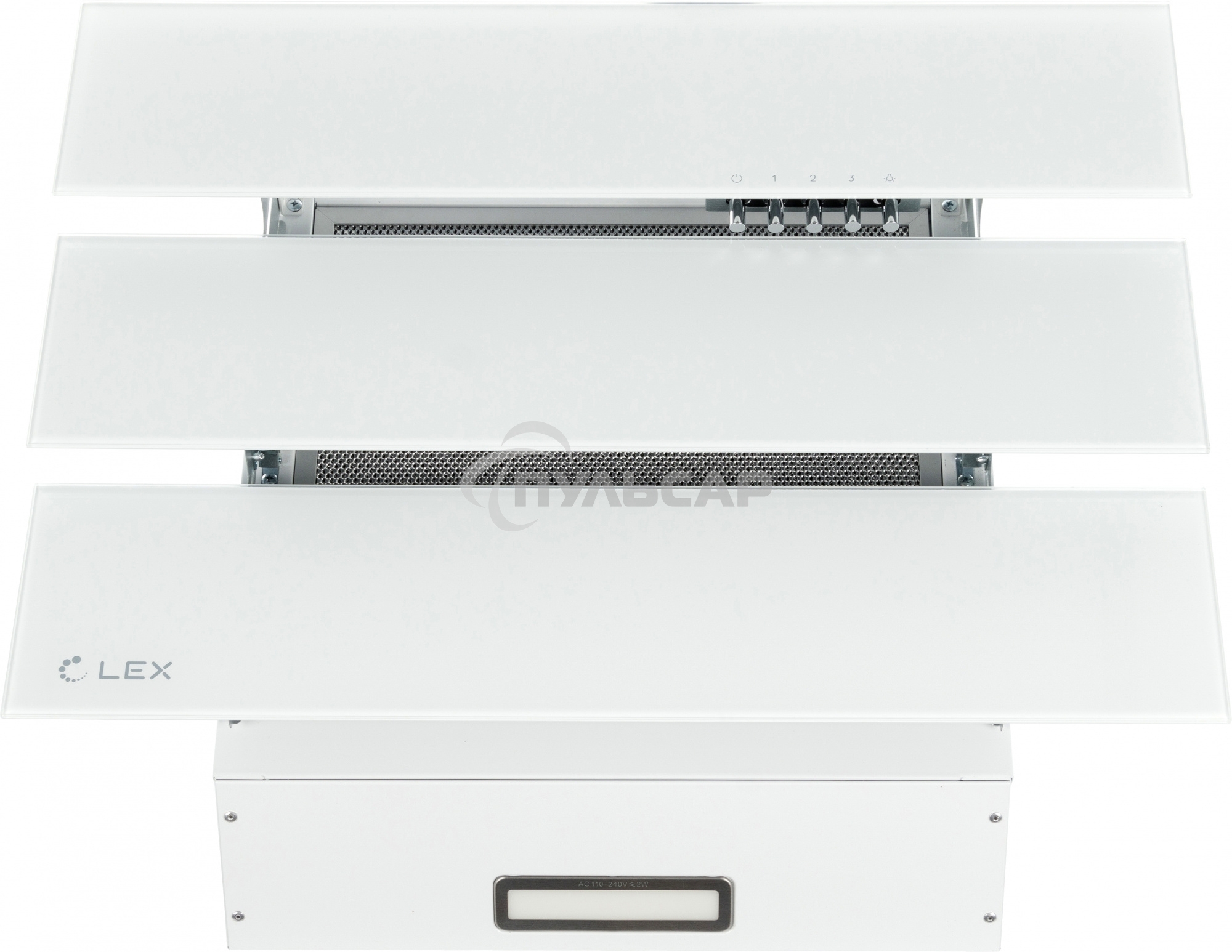 Вытяжка каминная LEX Rio G 600 белая, 60 см, 700 куб. м/ч, 44 дБ