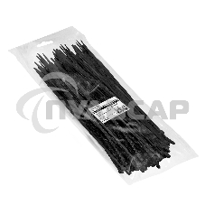 Стяжка (хомут) нейлоновая ExeGate EX293138RUS CV66-450x7.5B (нейлон 6.6, 450x7.5мм, неоткрывающаяся, halogen free, -40°C - +85°C, черная, 100 шт)